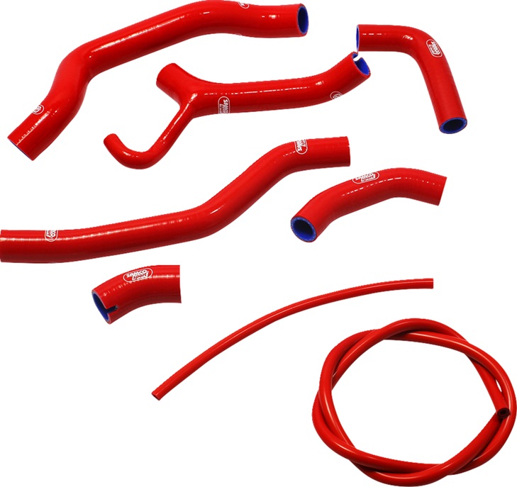 Radiator Hose Kit - Red - Ducati Duc-36-Rd