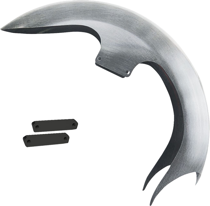 Paul Yaffe Bagger Nation Talon Front Fender - Oem - 16"-19" Wheel - With Black Adapters - Touring Models Talon-Oem-14L-B