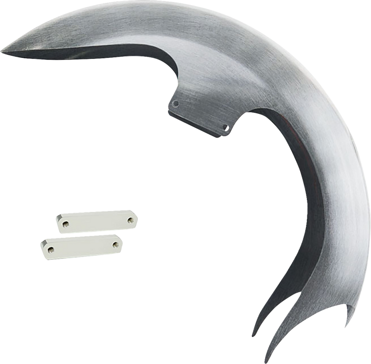 Paul Yaffe Bagger Nation Talon Front Fender - Oem - 16"-19" Wheel - With Chrome Adapters - Touring Models Talon-Oem-14L-C