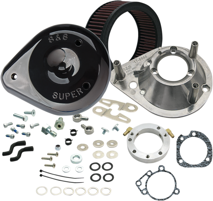 S&S Cycle Teardrop Air Cleaner Kit - Gloss Black 170-0182A