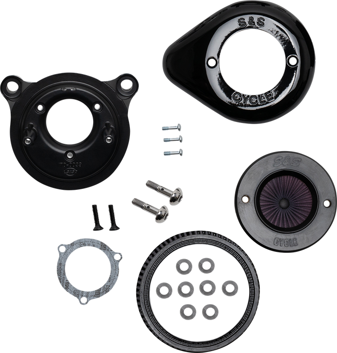 S&S Cycle Air Stinger Stealth Air Cleaner Kit - Black 170-0720A