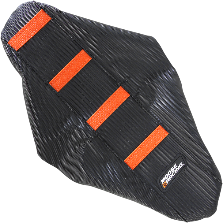 Moose Racing Ribbed Seat Cover - Black Cover/Orange Ribs - Ktm Ktm5009-336Rt
