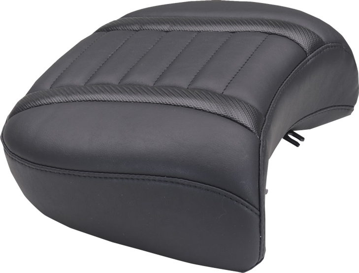 Mustang Seat Rear Dlx Touring Black Thread 88420