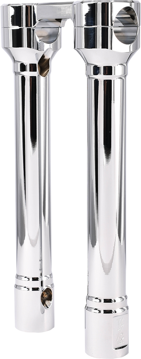 Thrashin Supply Co. Risers - Hole Shot - 10" - Chrome Tsc-1010-3