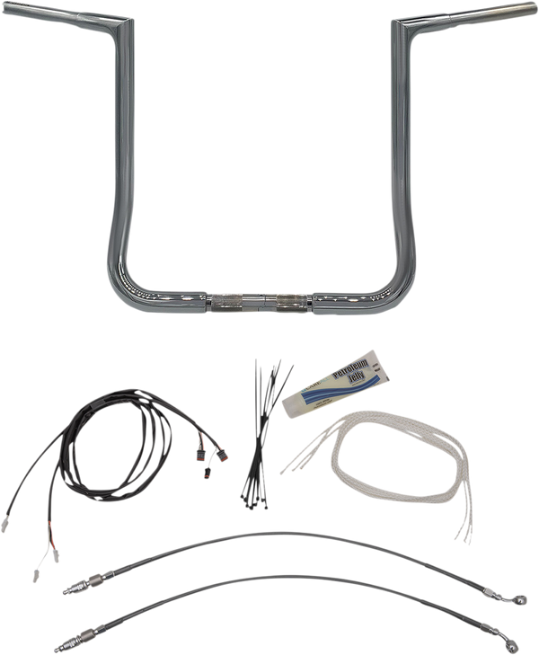 Fat Baggers Inc. Handlebar Kit - Flat Top - 16" - Chrome 709216