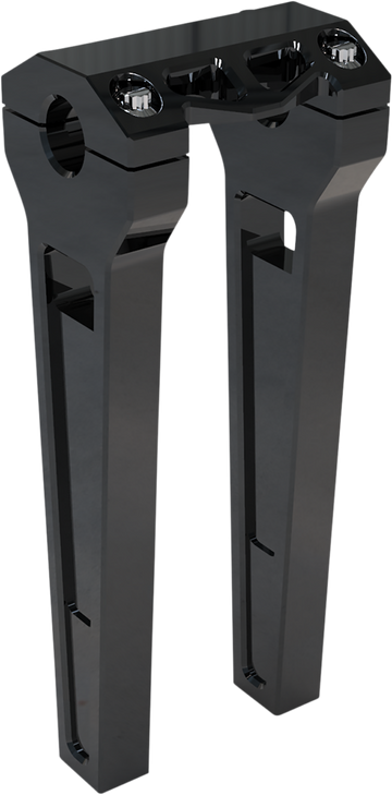 La Choppers Risers - Straight - 10"- Black Anodized La-7470-10B