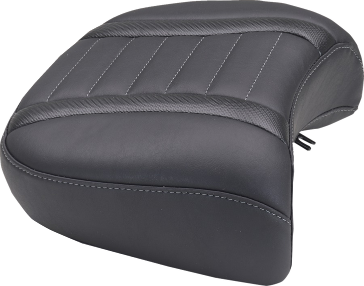 Mustang Seat Rear Dlx Touring Gun Metal Gray Thread 88420Gm
