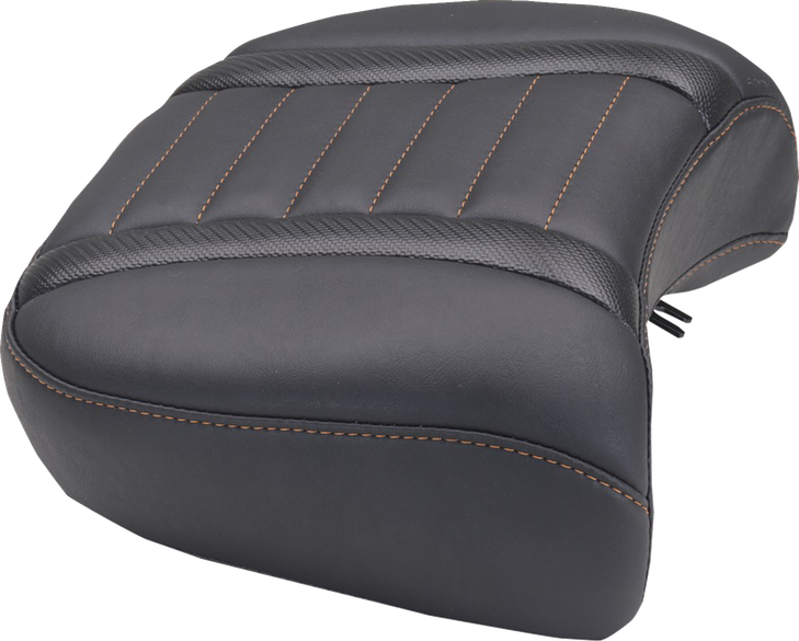 Mustang Seat Rear Dlx Touring Orange Thread 88420Mo