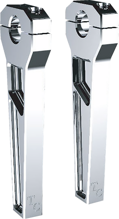 Todd'S Cycle Risers - 1" Clamping - 8" Rise - Chrome Td-R11-08