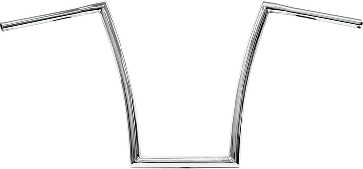 Todd'S Cycle Handlebar - Strip - Fat Bobber - 1-1/4" - 17" Rise - Chrome 0601-2722