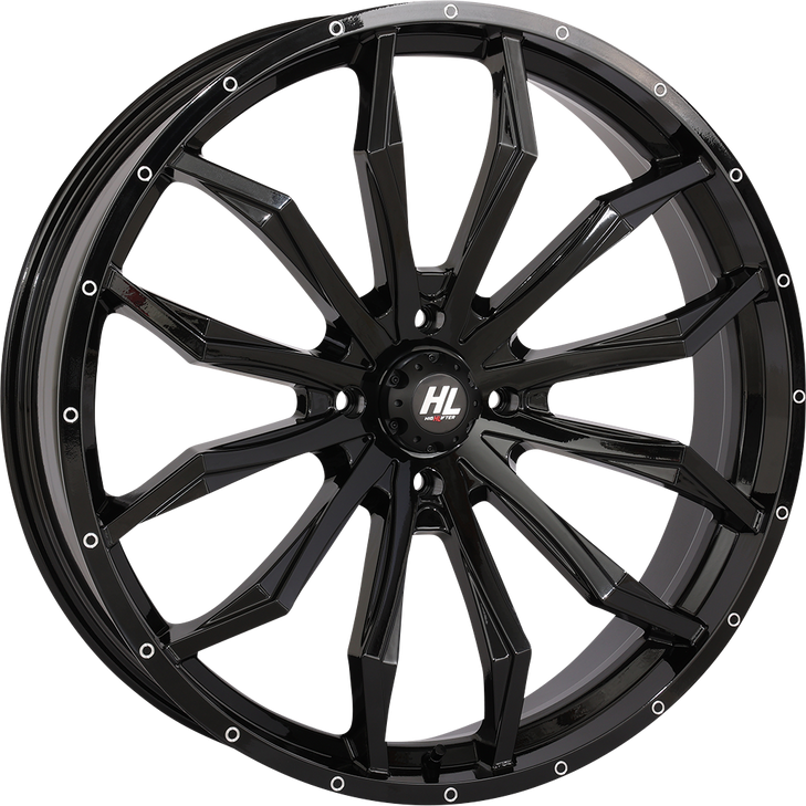 High Lifter Wheel - Hl21 - Front/Rear - Gloss Black - 24X7 - 4/156 - 4+3 (+10 Mm) 24Hl21-1256