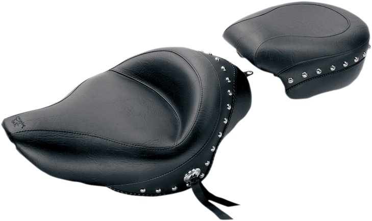 Mustang Wide Studded Solo Seat - Xl '04-'21 76151