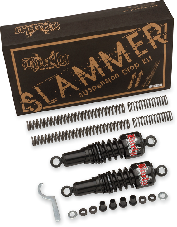 Burly Brand Suspension Kit - Slammer - Chrome - '04 - '15 Xl B28-1001