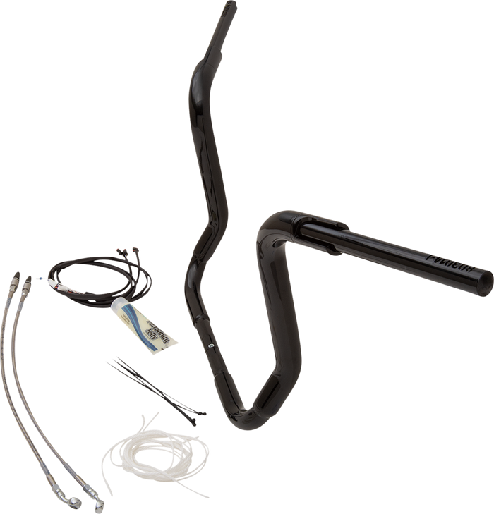 Fat Baggers Inc. Handlebar Kit - Rounded Top - 14" - Black 809514-B