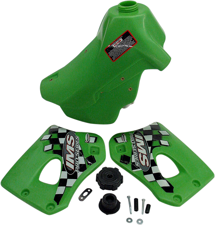 Ims Products Inc. Large-Capacity Gas Tank - Green - Kawasaki - 3.4 Gallon 113128-G1