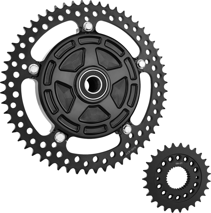 Arlen Ness Chain Drive Kit - 27/57 Tooth - Black - Flt/Flh 300-203