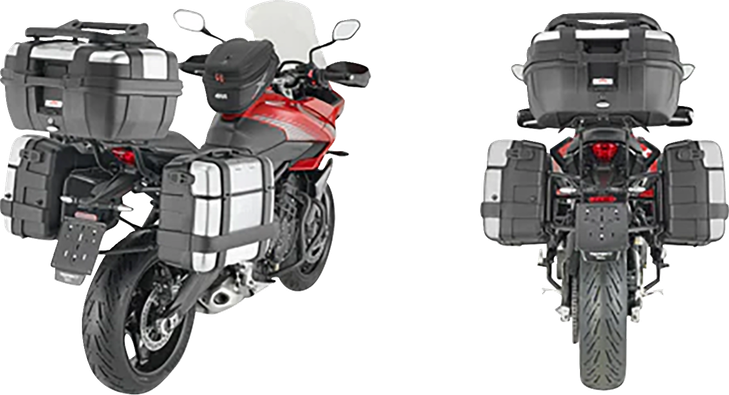 Pannier Holder - Side Case Hardware - Black/Silver Plo6421Mk