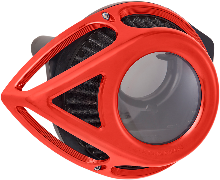 Arlen Ness Clear Tear Air Cleaner Kit - Red 18-913