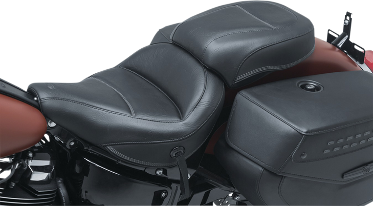 Mustang Max Profile Solo Touring Seat - Without Driver Backrest - Black - Original - Flhc/Flde 75880