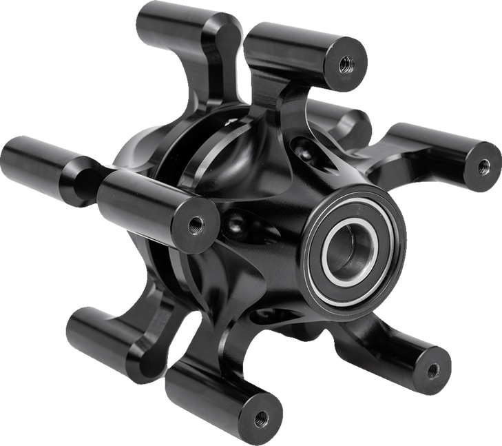 Arlen Ness Spider Hub - Dual Disc - Front - Black 71-660