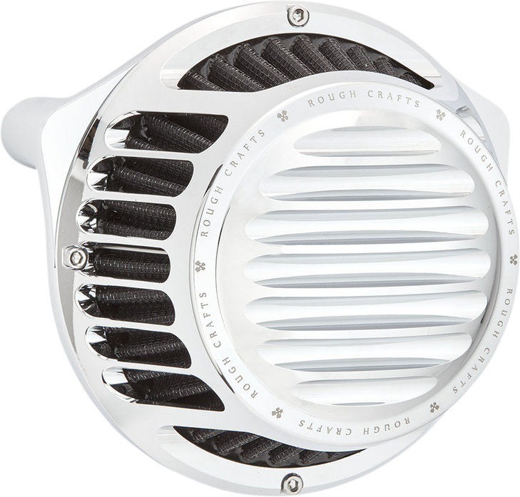 Rough Crafts Round Air Cleaner - Chrome Rc-600-014