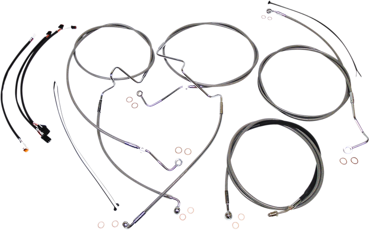 Magnum Shielding Xr Handlebar Installation Kit - Stainless Steel/Chrome 589921