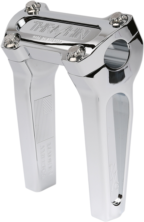 Thrashin Supply Co. Risers - Straight - 6" - Chrome Tsc-6000-3