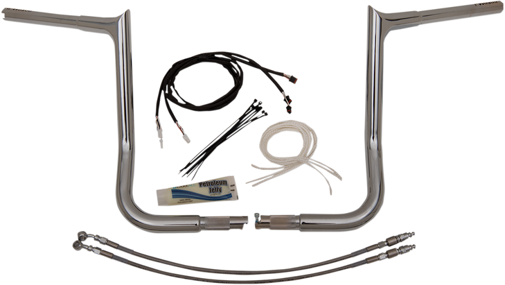 Fat Baggers Inc. Handlebar Kit - Pointed Top - 16" - Chrome 909216