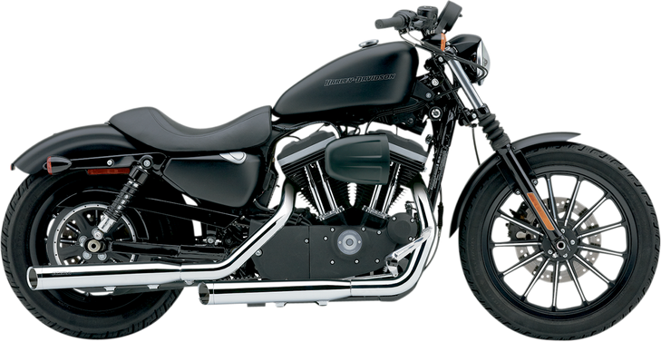 Cobra Slashcut Mufflers - Chrome - '04-'13 Xl 6030