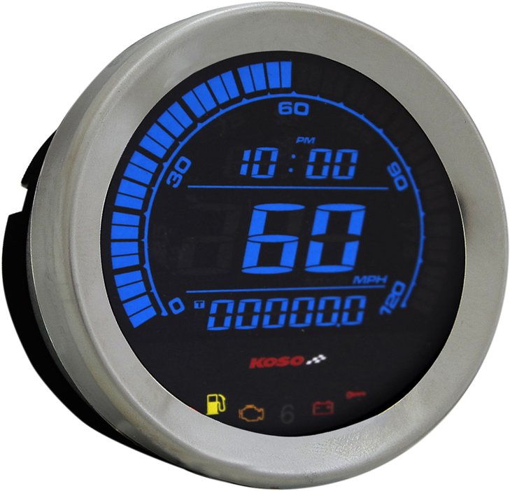 Koso North America 4" Speedometer - Chrome Ba051000
