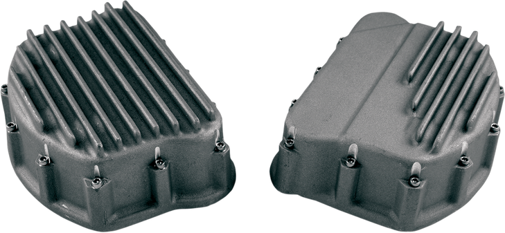 Custom Cycle Engineering Finned Rocker Covers - Natural Frc 2003-3