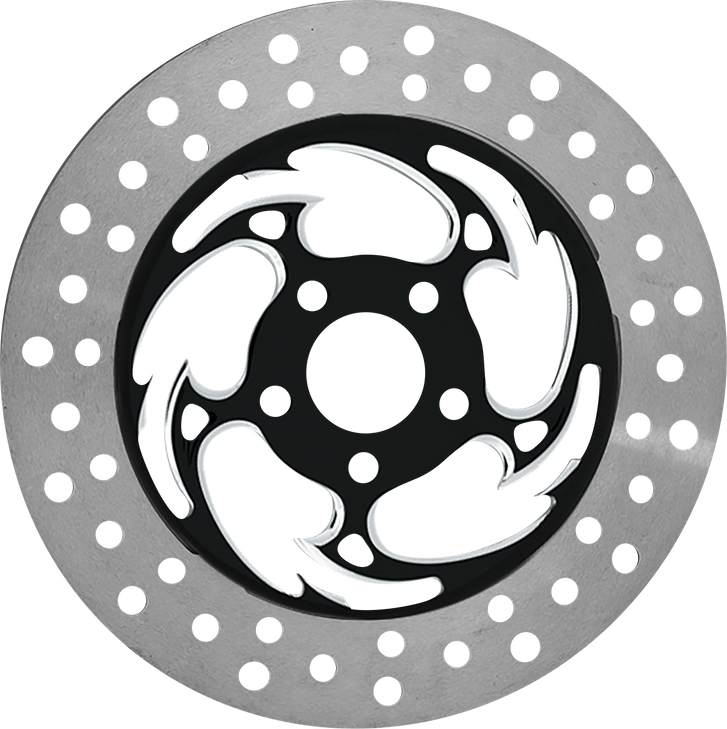 Rc Components Brake Rotor - Right Front - Savage Eclipse - Chrome And Black Cog11785Erf2K