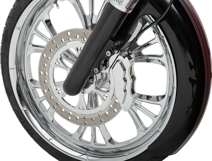 Hawg Halters 6-Piston Caliper - Front - Chrome - 13" Lhscc6013