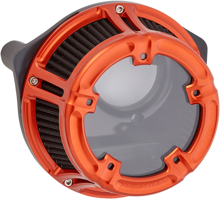 Arlen Ness Method Clear Series Air Cleaner - Orange 18-186