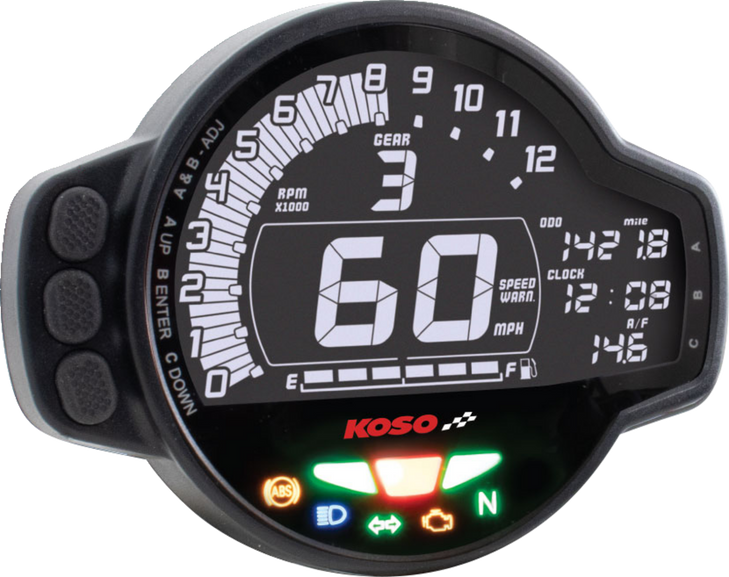 Koso North America Ms-01 Multifunction Gauge - Honda - Grom Ba078100-Gr