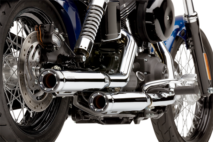 Cobra 3" Rpt Mufflers For '95-'17 Fxd - Chrome 6055
