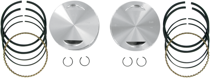 Piston Kit - For 113" Super Sidewinder - 4.0" - +.010 92-1411