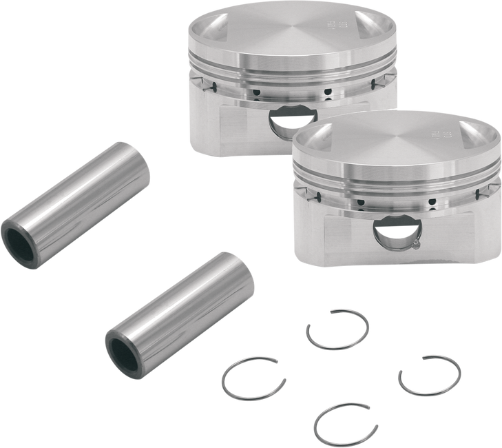 S&S Cycle Piston Kit - For 89" Stroker Kit - 3.5" - +.010 106-5555
