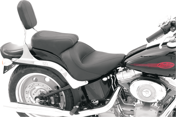 Mustang Vintage Style Seat - Standard - Smooth - Black - Fxst 76400