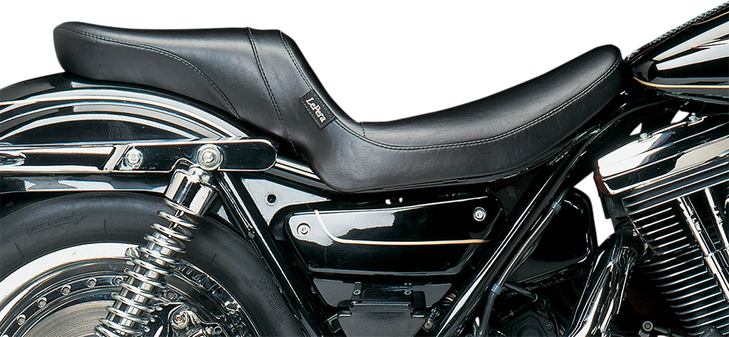 Le Pera Daytona 2-Up Seat - Without Backrest - Smooth - Black - Fxr L-547S