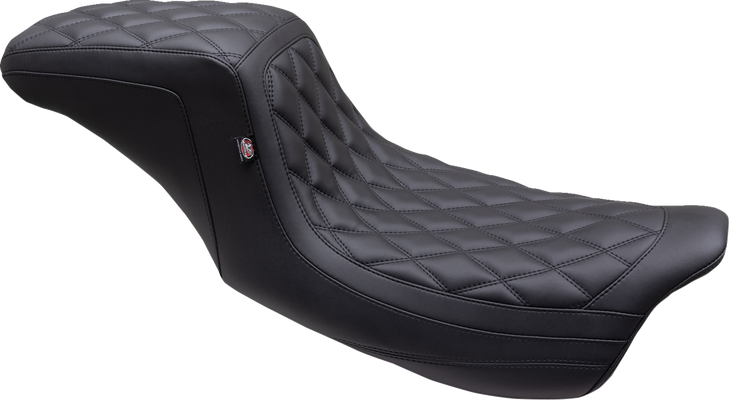 One Piece 2-Up Squareback Seat - Double Diamond - Black Stitch - Fl '08-'24 75299