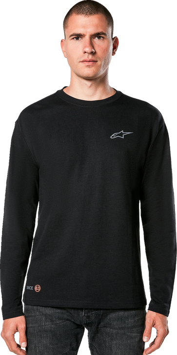 Inclinate Mesh Long-Sleeve T-Shirt - Black - 2Xl 1214-73500-10-2Xl
