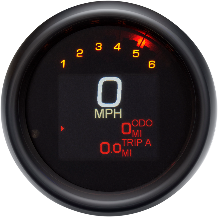 Dakota Digital Tank Speedometer - Black Bezel - 3-3/8" Mlx-3000-K