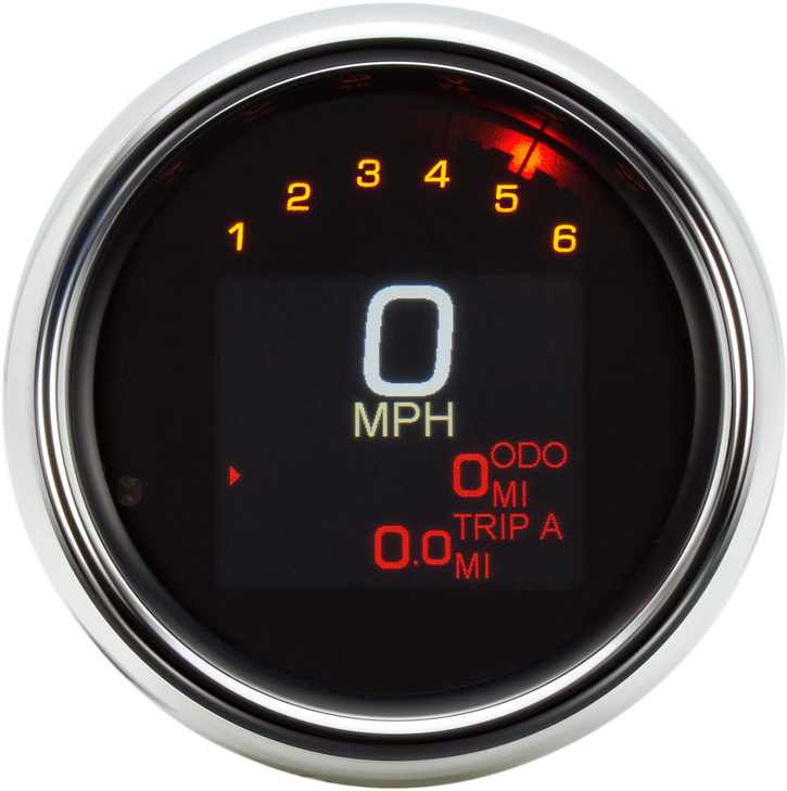 Dakota Digital Tank Speedometer - Chrome Bezel - 3-3/8" Mlx-3004