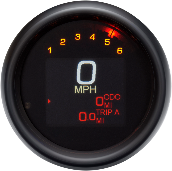 Dakota Digital Tank Speedometer - Black Bezel - 3-3/8" Mlx-3004-K