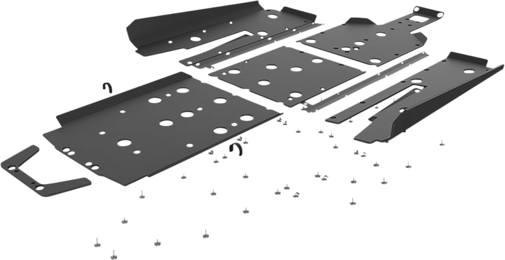 Seizmik Skid Plate - 2 Seat - Pro Xp - Pkg. 1 Of 2 76-10167Kit