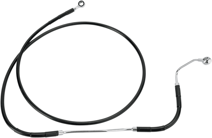 Drag Specialties Brake Line - Front - Black - +6" Abs