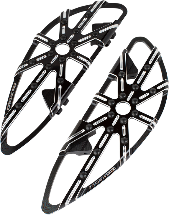 Arlen Ness Driver Floorboards - 10 Gauge - Black 410-005