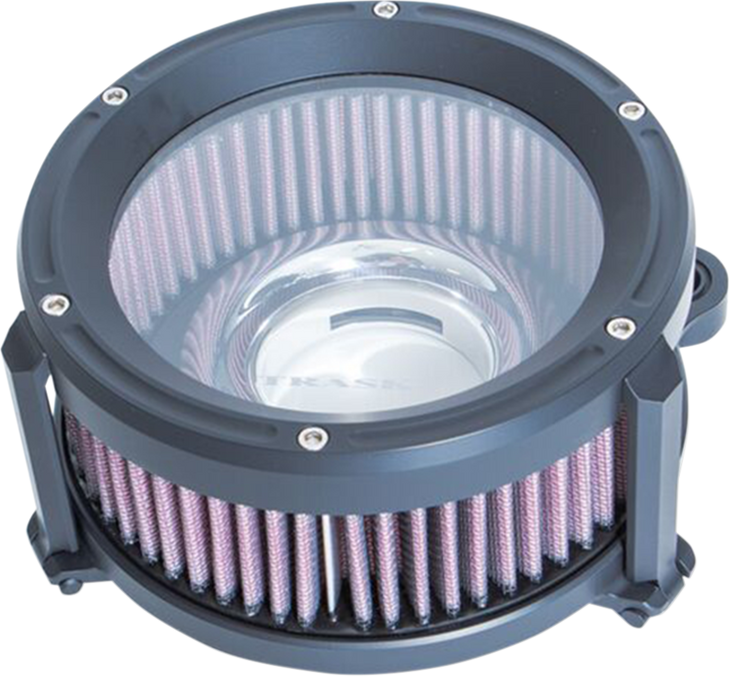 Trask Assault Charge High-Flow Air Cleaner - Flat Black Tm-1020Bk