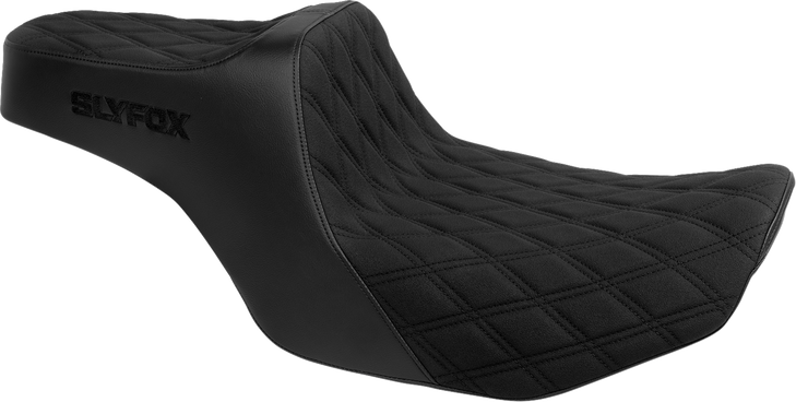 Slyfox Seat Highnoon 2Up Black Logo Dd Slip Stop Flh/Flt 2023-25 4704C-Slyfox